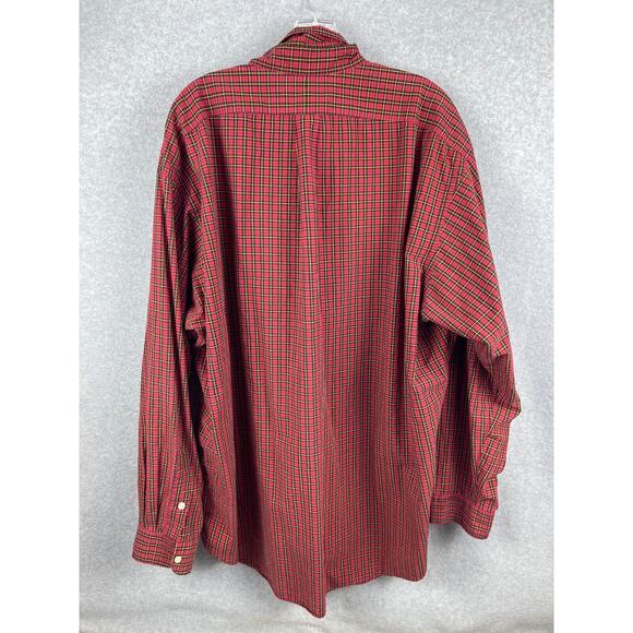 Ralph Lauren Blake Shirt Men's 2XL XXL Red Checks Plaid Long Sleeve Button‎ Down - Picture 5 of 8